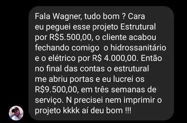 Recém-formado pega primeiro projeto por R$5.500,00