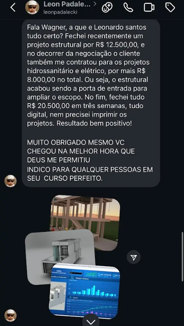 Recém-formado pega projetos por R$20.500,00 através do ENR